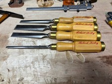 4 Good Nice Robert Sorby Chisels very light clean and hone require-photos added picture
