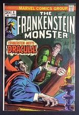 The Frankenstein Monster #8 1974 💥 Frankenstein Meets Dracula VG+ 4.5 picture