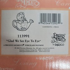Precious Moments Glad We See Eye To Eye Puppy Bee Figurine 113991 2003 picture