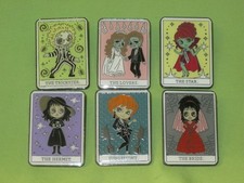 Loungefly BLIND BOX Tarot Cards BEETLEJUICE Lydia Delia 6 Pins COMPLETE SET picture
