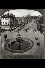 Montgomery Alabama Dexter Ave Capitol Bldg Court Square 1929 Street Scene picture