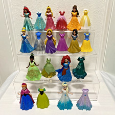 Disney Princess MagiClip Dolls with Interchangable Dresses + Belle & Ariel Lots picture
