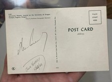 1960 President John F. Kennedy JFK Signed Autographed Postcard picture