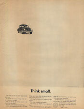 Think small. Our little car isn’t much of a novelty any more Volkswagen ad 1962 picture