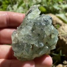 Beautiful Raw Green Prehnite Natural Cluster 4.66 Oz picture