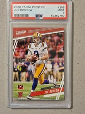 2020 PANINI PRESTIGE JOE BURROW #258 ROOKIE CARD GRADED PSA 9 MINT picture