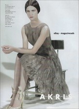 AKRIS 1-Page PRINT AD Spring 2006 MARTA BERZKALNA woman's legs ankles feet picture