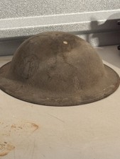 Original WWI US Army Doughboy Steel Helmet  As Found picture