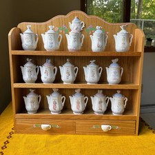 Vintage My Precious Moments Spice Rack and Jars picture