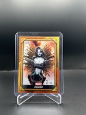 2025 Topps Chrome Deadpool Comic Book Gold Orange Shimmer Domino CB-17 05/25 picture