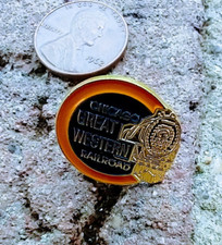 Chicago Great Western Railway Hat Pin Tie Tack Lapel CGW Railroad Train picture