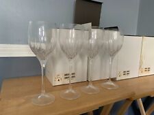4 Wedgwood Vera Wang Crystal Fidelity Goblets (Still in original boxes) picture