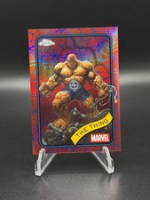 2025 Topps Chrome Marvel The Thing Spider Web Refractor #/62 picture