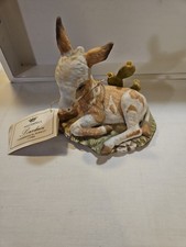 MINT Vintage Homco 1985 Masterpiece Porcelain Peppy Burro Donkey Figurine Tag picture