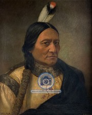 SITTING BULL PORTRAIT CAROLINE WELDON NATIVE AMERICAN 1890 8X10 PHOTO picture