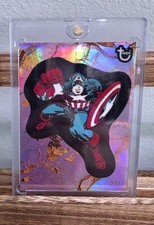 2025 Topps Marvel Comic Book Heroes #31 Captain America Rose gold SSP /2 Alhpa picture