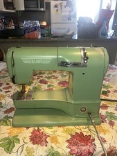 Working Vintage 1956-1958  ELNA SUPERMATIC Type 722010 SEWING MACHINE With Case picture