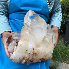 10.7kg HUGE Clear White Quartz Crystal Cluster Rough Specimen Healing Stone 6598 picture