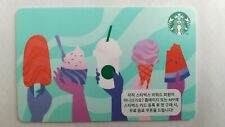 Starbucks Korea Card 2020 No 6189 Light Blue PIN INTACT Icecream Summer #1911 picture