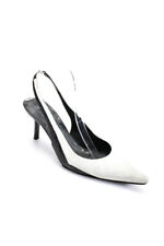 Narciso Rodriguez Womens Suede Pointed Toe Slingbacks Gray Black Size 9US 39EU picture