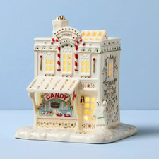 2026 Lenox Mistletoe Park Village Candy Shoppe Lit Porcelain Figurine Christmas picture