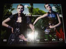 ETRO 4-Page PRINT AD Fall 2008 EDITA VILKEVICIUTE in forest of vegetables picture
