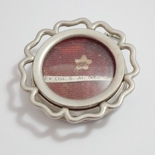 VTG St John Neumann Reliquary Relic Wax Seal Ex Oss of S John Neumann 1-1/8