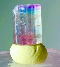 Wow Rare Pricey Magical Color Tourmaline Crystal Natural Raw Untreated Specimen picture