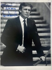 Donald Trump Hand Signed Autographed  Vintage 8 x10 PHOTO New York COA picture