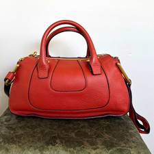Pre-owned CHLOE Terracotta Orange Hayley 2-way Satchel Bag picture