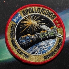 ASTP APOLLO SOYUZ TEST PROJECT MISSION GOLD BULLION THREAD PATCH picture
