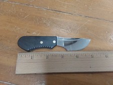 Custom made in TEXAS fixed blade slim concealable boot knife / HM leather sheath picture
