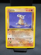 1st Edition - Cubone 50/64 - Jungle Set - Pokemon Card - Vintage 1999 WOTC picture