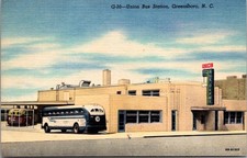 Union Bus Station Also Union Bus Depot Greensboro NC Vintage Postcard TP11-17 picture