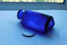 STUNNING RARE 3 SIDED BLUE POISON  BOTTLE picture