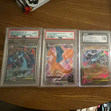 Pokémon Charizard 3-Card Graded Lot  #023 UPC #050 CPET box  & 013/080 Jp holo picture