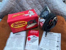 Vintage 1950s Sunbeam S4 Iron Set w/ Complete Box & Manual-Display/Prop/Parts picture