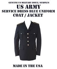 US ARMY MILITARY MEN'S 40L CLA SERVICE DRESS BLUE BLUES ASU UNIFORM COAT JACKET picture