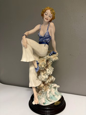 Florence Giuseppe Armani Sabrina Porcelain Figurine Wood Base Signed LE 1997 picture