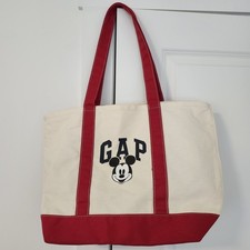 Gap x Disney Classic Mickey Mouse Red Canvas Tote Bag New Without Tags (NWOT) picture