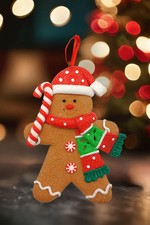 Christmas Ornament - Gingerbread Man. Wizardi Festive Decoration F07-N2-5-AEE... picture