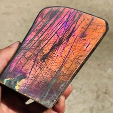 902g Natural Purple Gorgeous Labradorite Crystal Freeform Mineral Healing picture