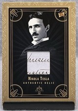 2025 Pieces Of The Past Roaring Twenties Nikola Tesla #R-19 Handwritten Relic picture