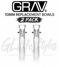 GRAV® 10MM MALE JOINT CUP BOWLS, PACK OF TWO (2) Replacement Parts For Grav Pipe picture