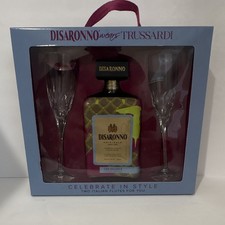 Disaronno Wears Trussardi Liquor Bottle Gift Set w/ 2 Flutes (Boxed)‼️ empty picture