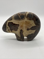 Septarian Nodule Bear Large Figurine Hand Carved Dragon Stone Crystal Sculpture picture