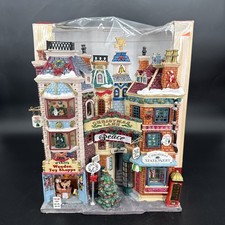 Lemax Essex Street Seaside Christmas Hanging Wall Box Tested Works 75196 picture