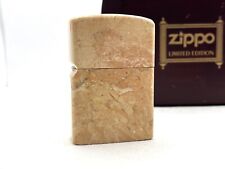 Unused Auth ZIPPO Limited Edition Marble Stone Case Lighter Salmon Pink w Box picture