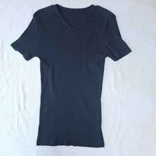Dolce & Gabbana Vintage V-Neck T-Shirt Black XL 52 Le Bonitas Intimo Ribbed picture