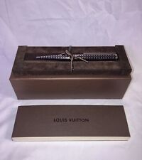 Authentic Louis Vuitton Jet Rack Ballpoint Pen Silver Black with Case & Papers picture